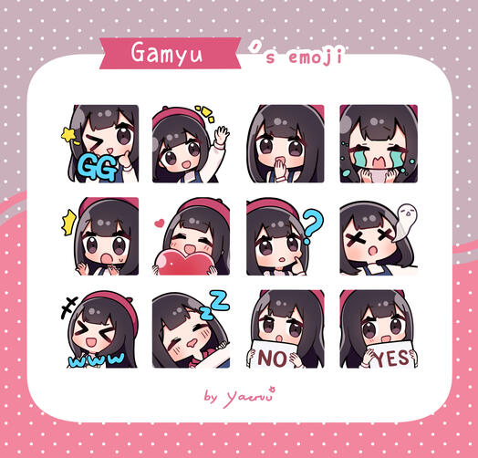 Gamyu's emotes Gamyu's emotes